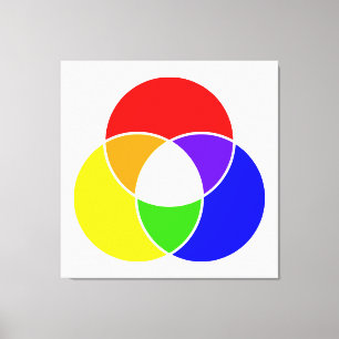 colour venn diagram canvas print