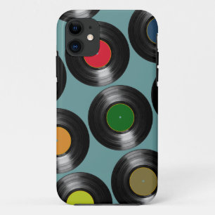 colour vinyl records pattern iPhone 11 case