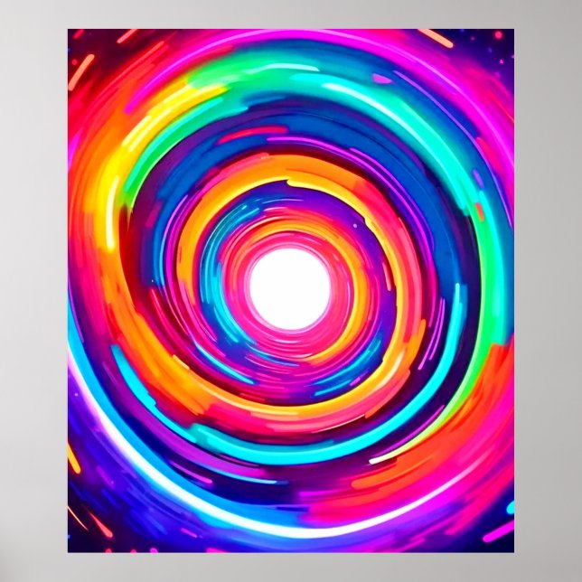 Colour Vortex: Dynamic Design Poster (Front)