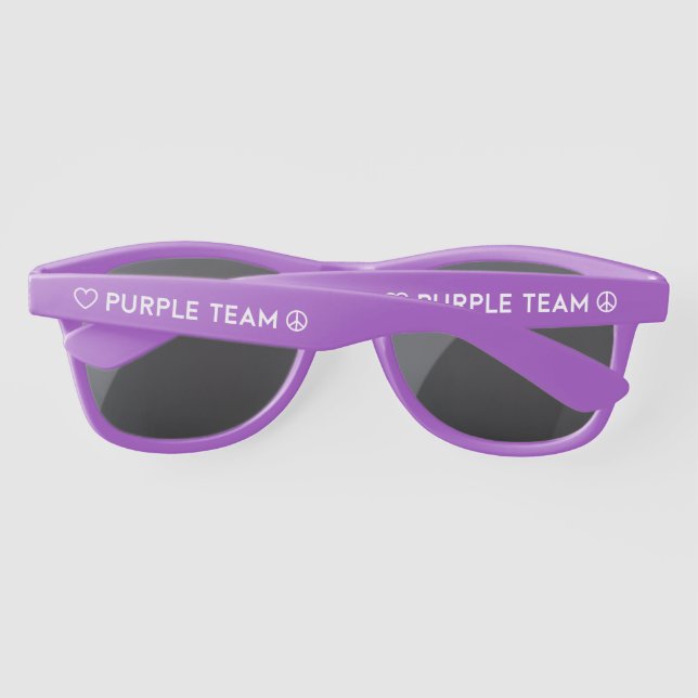 Colour War Purple Team Sunglasses (Back)