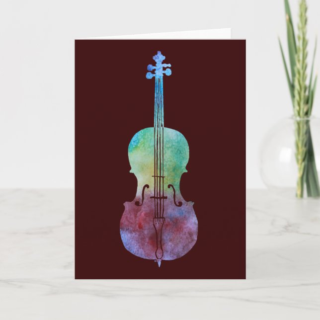 Colour Washed Cello Card (Front)