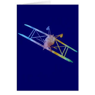 Colour-washed Upside Down Stunt Plane