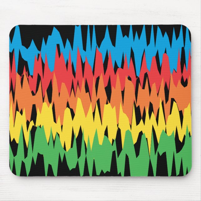 Colour Waves: Vector Illustration: Mousepad (Front)