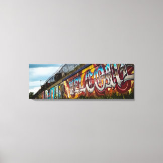 Colour Welcome | Mural | Street Art | Chicago 2020 Canvas Print