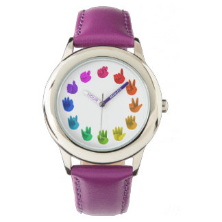Colour wheel asl sign language numbers watch