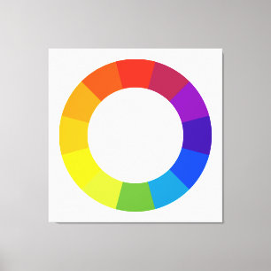 colour wheel canvas print