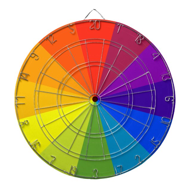 colour wheel dartboard (Front)