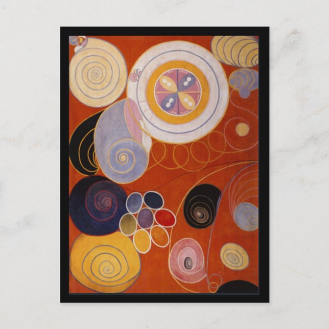 Colour Wheel ,Fine Abstract Art Postcard (Front)