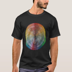 Colour Wheel  Hand Drawn Digital Rainbow Art T-Shirt