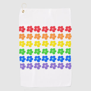 Colour Wheel Harmony In Floral Design Golf Towel