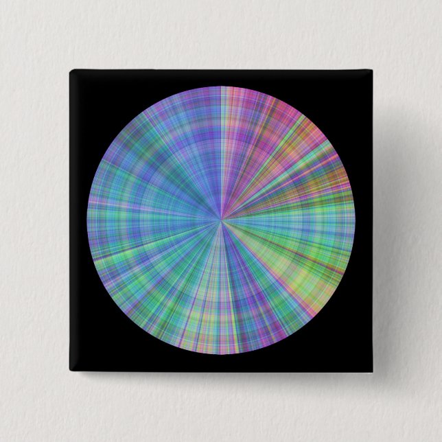 colour wheel intense colour varitations 15 cm square badge (Front)