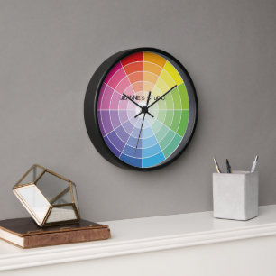 Colour Wheel Personalised Clock