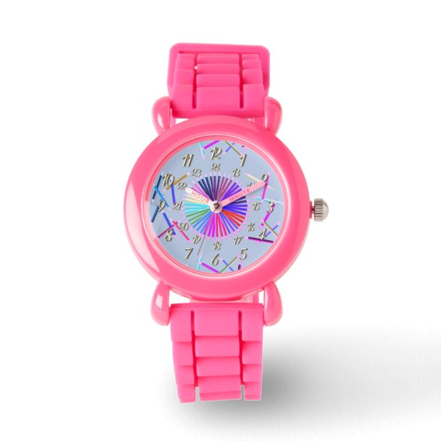Colour Wheel - Pink Watch (Front)