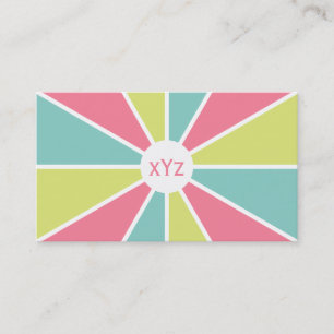 Colour Wheel / Rays custom business cards