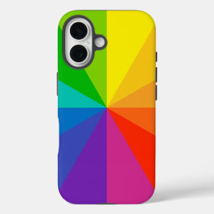 colour wheel theory school science hue disc light iPhone 16 case