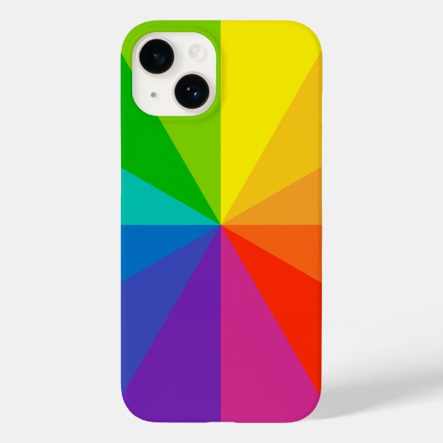 colour wheel theory school science hue disc light  Case-Mate iPhone case (Back)
