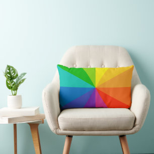 colour wheel theory school science hue disc light lumbar cushion