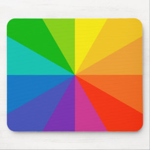 colour wheel theory school science hue disc light mouse pad