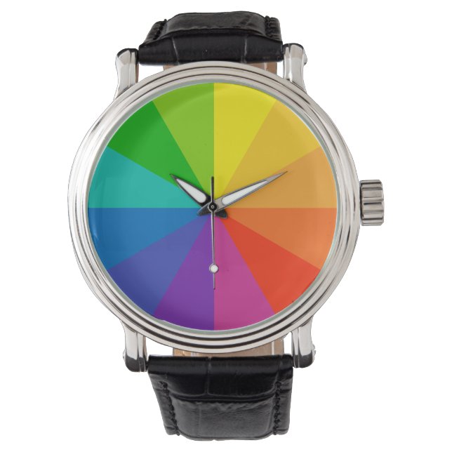 colour wheel theory school science hue disc light  watch (Front)