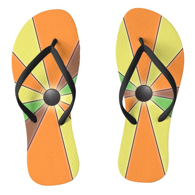 Colour Wheel Thongs (Footbed)