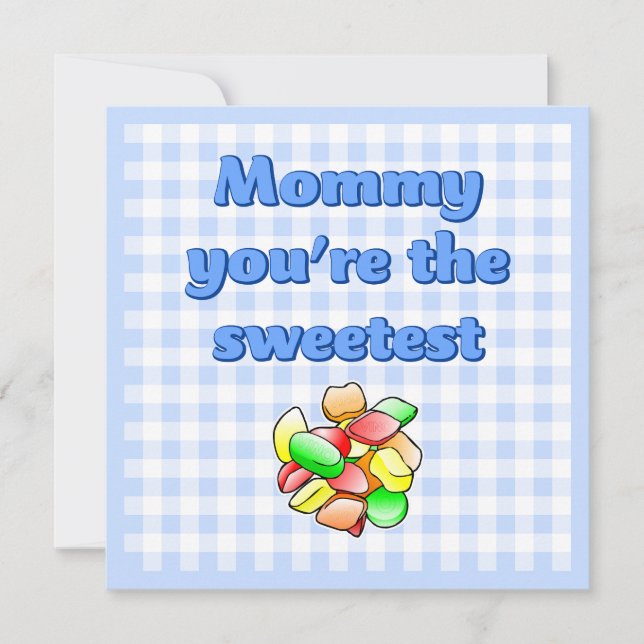 Colour Wine Gums Card (Front)