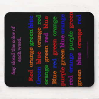 Colour Words Illusion Mousepad