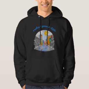 Colour your life hoodie