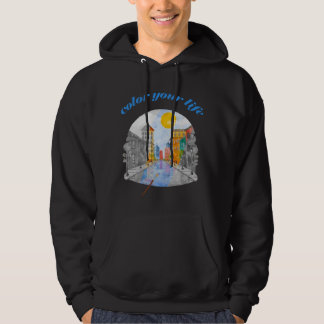 Colour your life hoodie