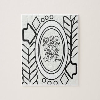 Colour your own adult colouring teen jigsaw puzzle