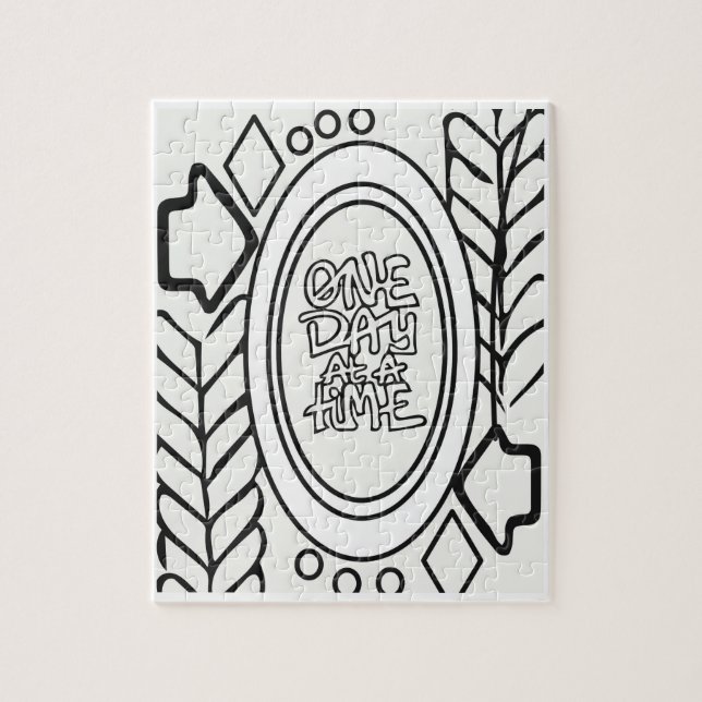 Colour your own adult colouring teen jigsaw puzzle (Vertical)