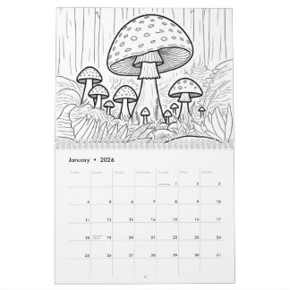 Colour your own  calendar