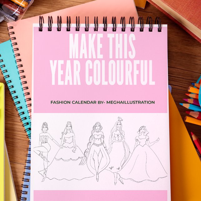 Colour your own calendar (Creator Uploaded)