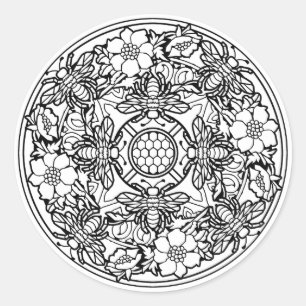 Colour Your Own Colouring Book Design Animals Anim Classic Round Sticker