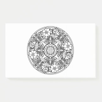 Colour Your Own Colouring Book Mandala Animal Post-it Notes