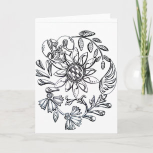 Colour your own greeting card