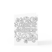 Colour your own greeting card positive quotes