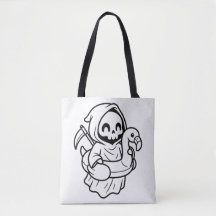 Colour Your Own Grim Reaper Flamingo Floatie