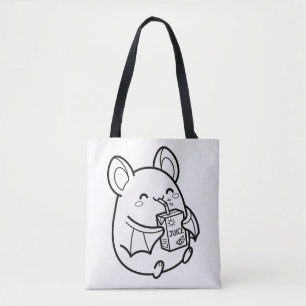 Colour Your Own Kawaii Bat Juice Box Summer Tote Bag