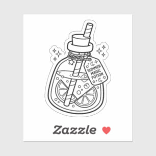Colour Your Own Kawaii Summer Magic Potion Drink