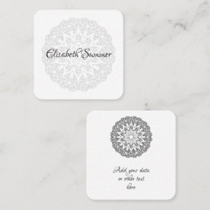 Colour Your Own MANDALA - DIY Colouring Book 1 Square Business Card