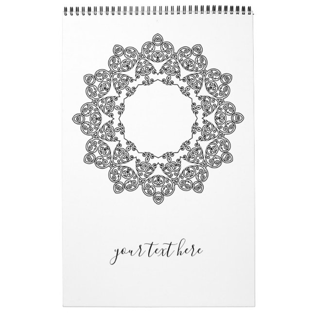 Colour Your Own MANDALA - DIY Colouring Book 3 Calendar (Cover)