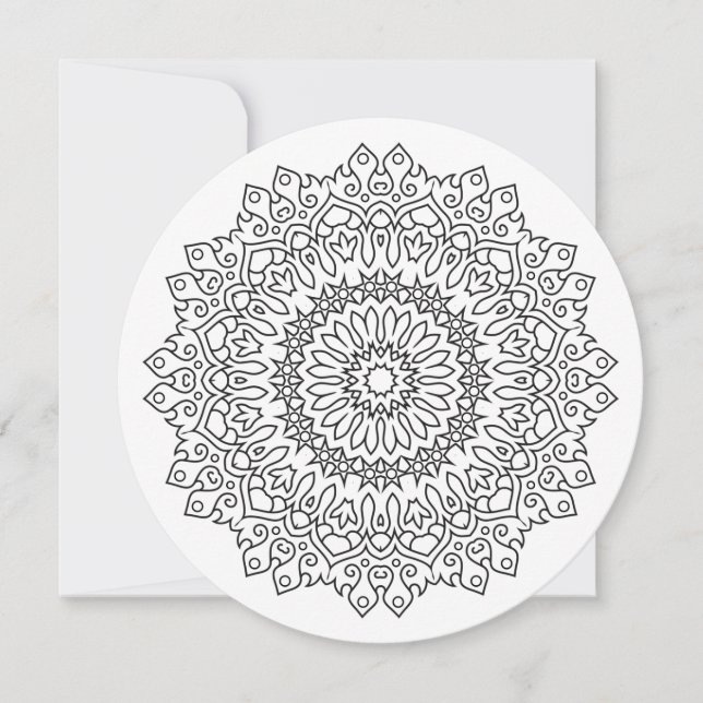 Colour Your Own MANDALA - DIY Colouring Book 4 (Front)