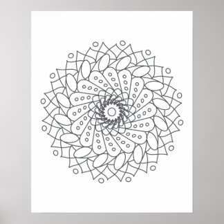 Colour Your Own Mandala Wall Art