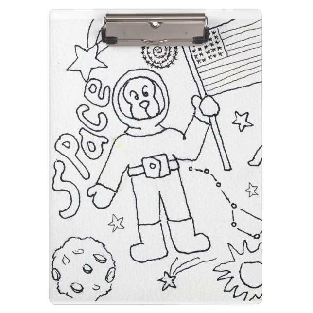 Colour Your Own Space Clipboard (Front)