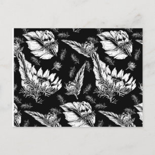 Colour Your Own Sunflowers Postcard