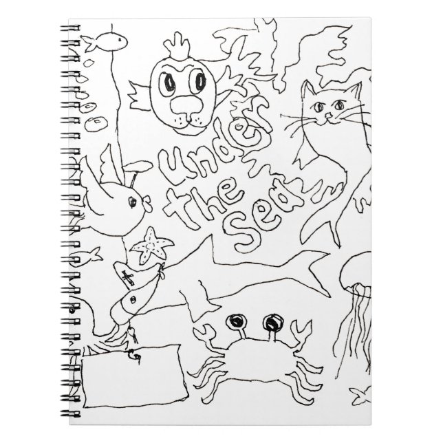Colour Your Own -"Under the Sea" Photo Notebook (Front)