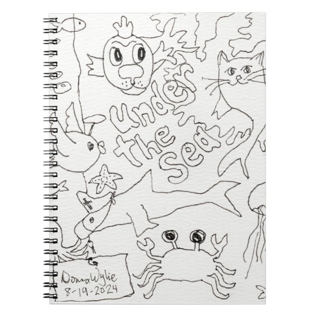 Colour Your Own -"Under the Sea" Photo Notebook (Front)