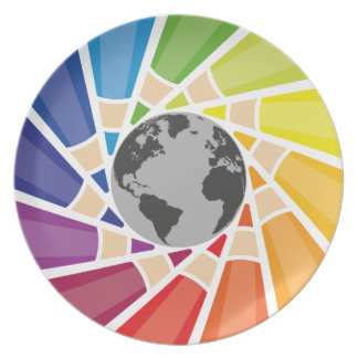 Colour Your Own World Plate