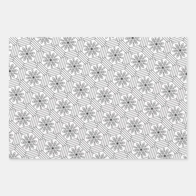 Colour Your Own Wrapping Paper Sheet (Front)