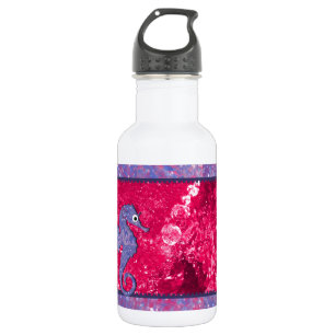 Colour Your World Kids Bath Seahorse 532 Ml Water Bottle